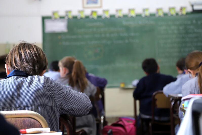 Children in a classroom