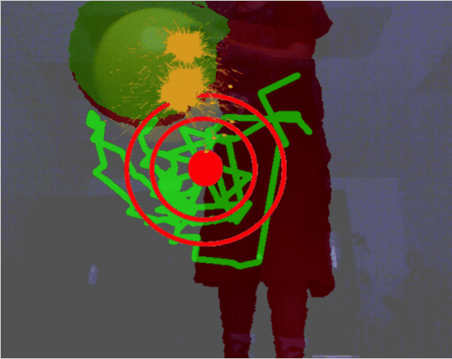 Sensory paint. Source: Gillian Hayes / Social and technological action research group (STAR)