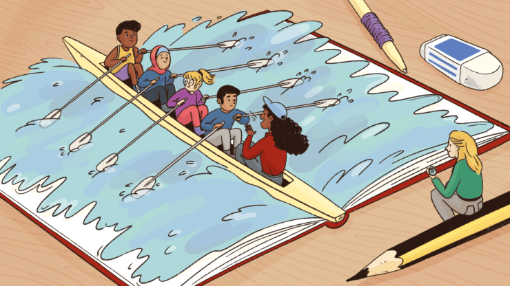 A researcher observes how a group of students navigate school.